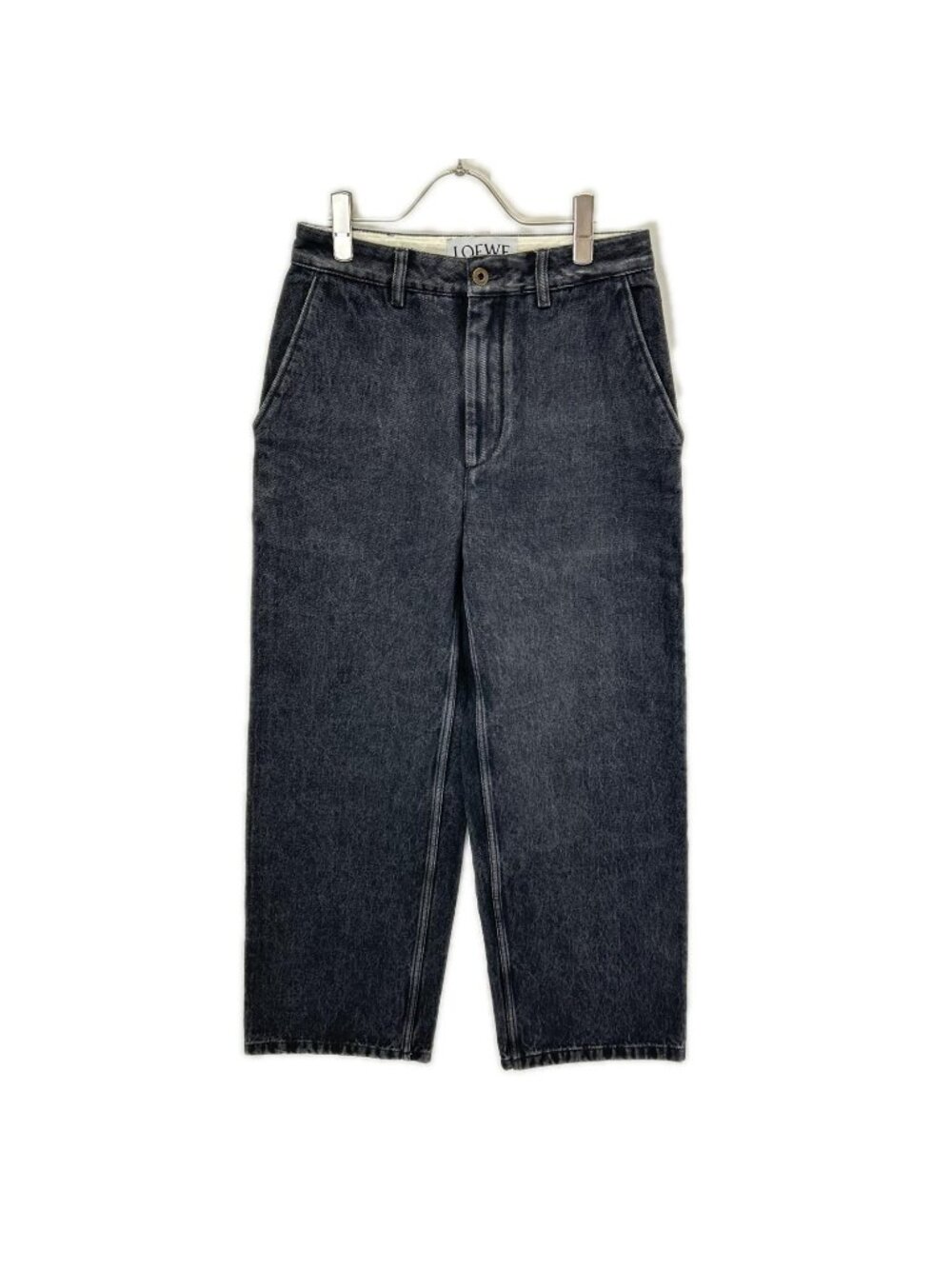 Loewe x Suna Black Back Print Baggy Denim Pants 34